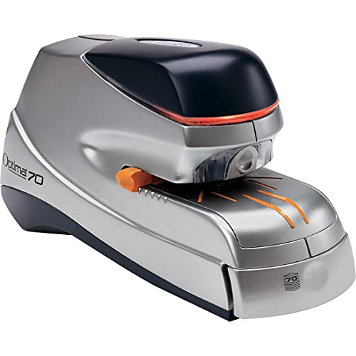 Swingline Optima 70 Electric Stapler, 70 Sheet Capacity, Quick Reloading, Jam Free, Includes 500 Staples, Orange/Gray (48210) #TOP3