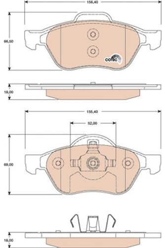 Trw GDB1787 Kit Pastiglie Freno A Disco - 2