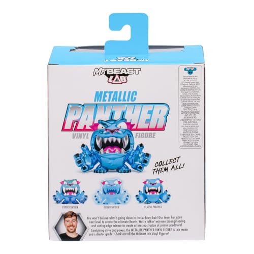 Boneco de Vinil Colecionável 9cm MrBeast Lab - Pantera Metálica
