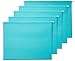 AmazonBasics Hanging Folders, Letter Size, Aqua, 25 Per Box