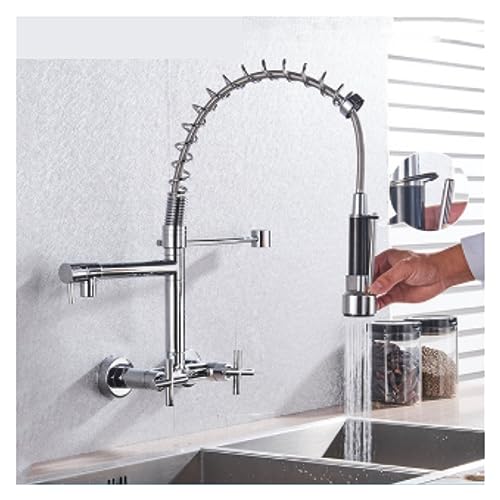 Robinet mitigeur eau chaude froide mural pour nettoyer les grands plats - 3