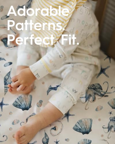 Totbasic PREMIUM STRETCHY CRIB SHEETS (2-PACK) Premium Fitted Baby Boy Crib Sheets For Standard Crib Mattress - Ultra-Soft Jersey Knit Crib Mattress Sheet thumb #2