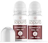 CBD Wärmesalbe Extra stark - Roll-On 2er Set - Arnika + Teufelskralle + Hyaluron - Intensiver 3-Fach Komplex - Schmerzsalbe