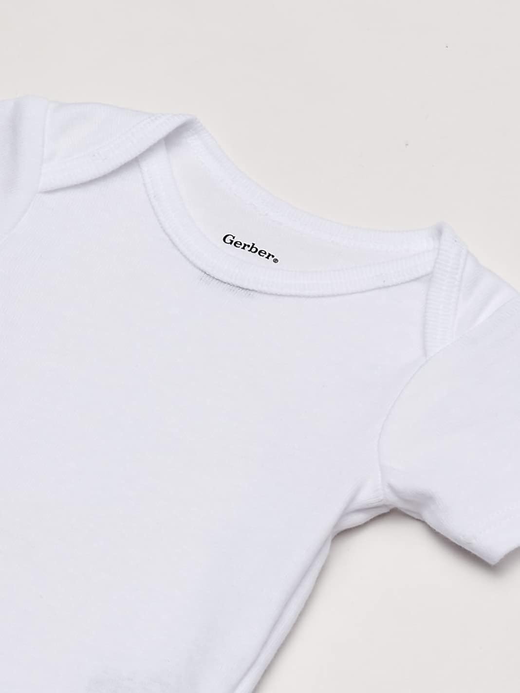 Vista 2 de Gerber Baby Girls 3-Pack Short-Sleeve Slip-on Shirts