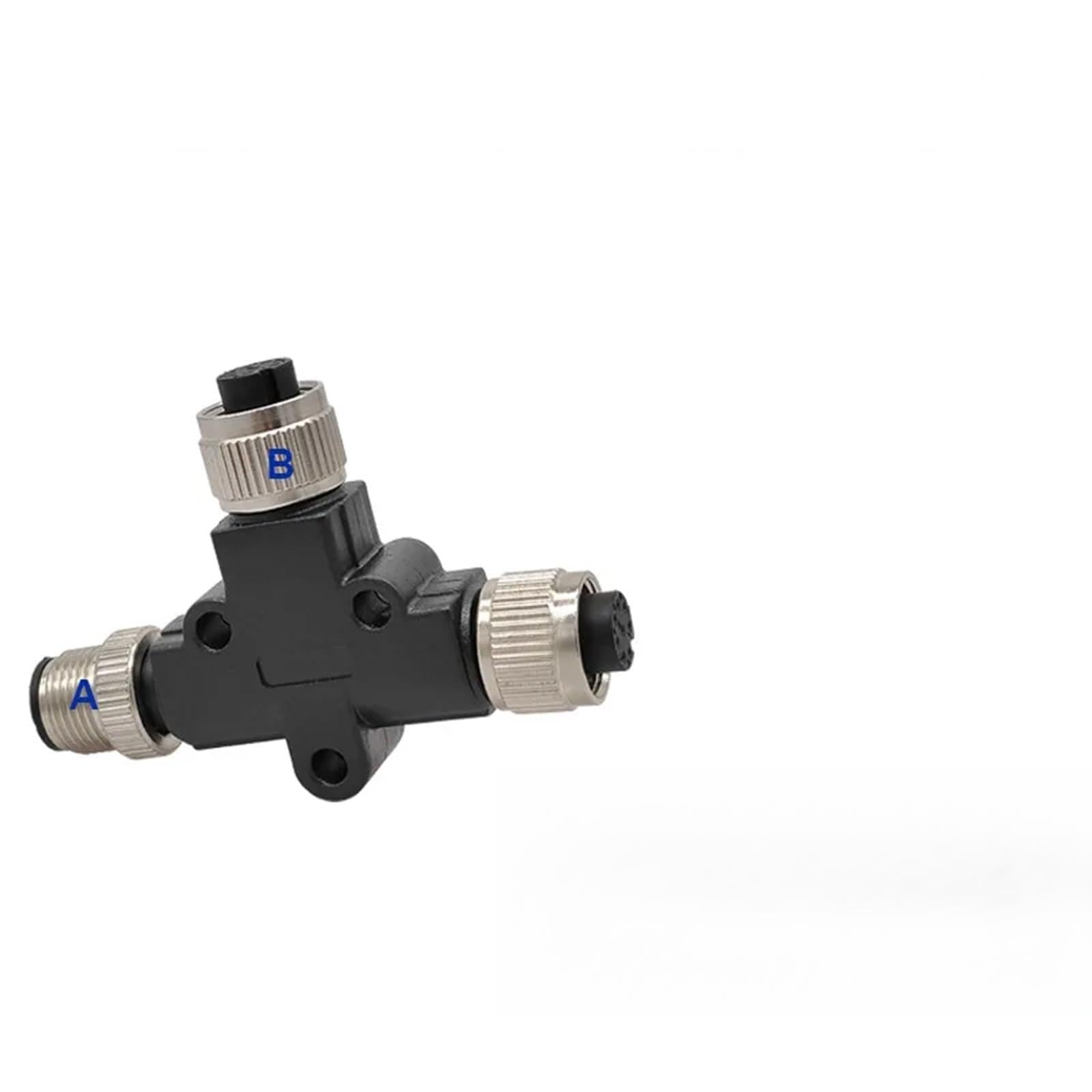 Conector M12 macho hembra que resuelve derivaciones en tuberías de 3 vías 7