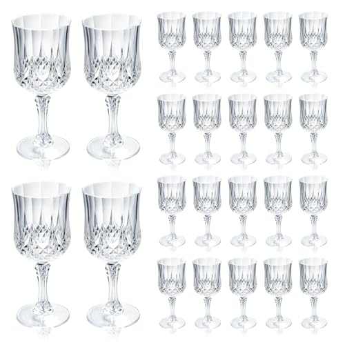 CHLJAR Plastic Wine Glasses 7 oz