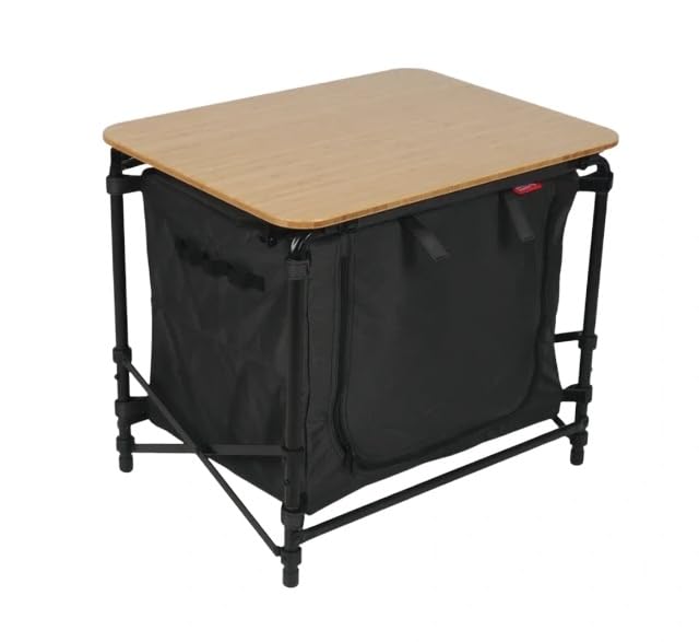 Happy Rhino - Campingschrank Nephin - Faltschrank - Aufbewahrungsschrank - Camping - Grau - Faltbar