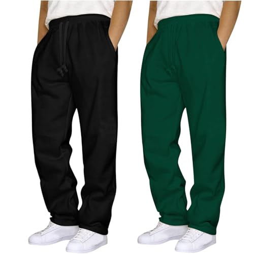 Image of Mens Black Joggers Mens Slim Fit Joggers Gym Men Tracksuits Track Suits for Men UK Baggy Sweatpants Mens Fleece Trousers Mens Cuffed Jeans Trousers Work Trousers for Men UK Black Suit Trousers Mens
