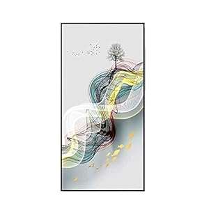 Europees-stijl muurschilderingen, moderne abstracte verticale corridor corridor woonkamer decoratie schilderij maat 40…