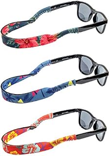 Ukes Kids Floating Neoprene Sunglass and Glasses Straps - Tropical Design Pack of