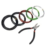 Zhaoyao Bonsai Training Wire Kit 164Ft Anodized Aluminum Tree Wire with Bonsai Tree Cutter Plant Tra