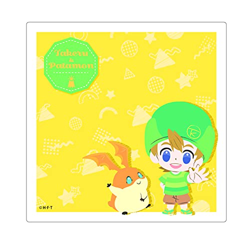 Microfibre Digimon Adventure contre odeurs humidité serviette compacte Takeru Patamon