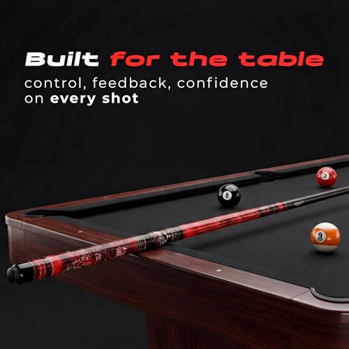 Queue de billard Flamme IgnatGames de 538,6 g pour passionnés