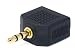 Monoprice 107204 3.5mm Stereo Plug to 2 x 3.5mm Stereo Jack Splitter Adaptor, Gold Plated