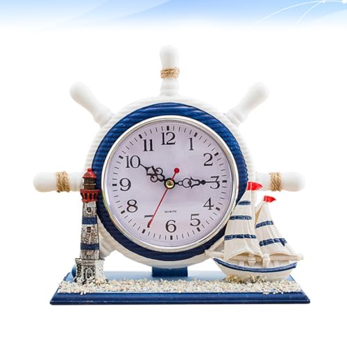 Reloj de escritorio náutico en forma de barco de vela un regalo sofisticado 5