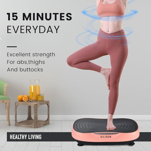 EILISON Glory Vibration Plate Exercise Machine - Whole Body Workout Vibration Fitness Platform Equipment for Home & Travel Workout, Weight Loss, Toning & Wellness - Image 5