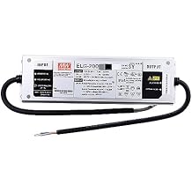 Mean Well ELG 200W 8.4A LED Driver 3 Wire Input ELG-200-24A-3Y Switching Power Supply Converter Transformer with IP65 PFC Function Constant Voltage/Current