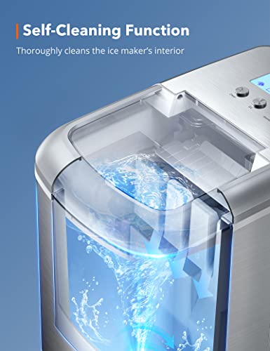 image for Miroc Ice Maker Countertop Machine, 9 Bullet Ice Cubes Ready in 6 Mins