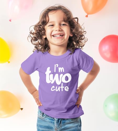 Image of 2nd Birthday Outfits for Toddler Girls im Two Cute Shirt Girl 2 Years Old Second Birthday