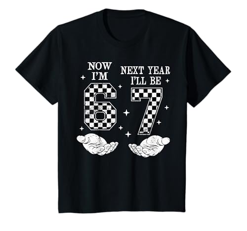 6 Year Old Birthday Boys Kids Now I'm 6 Next Year I'll be 7 T-Shirt