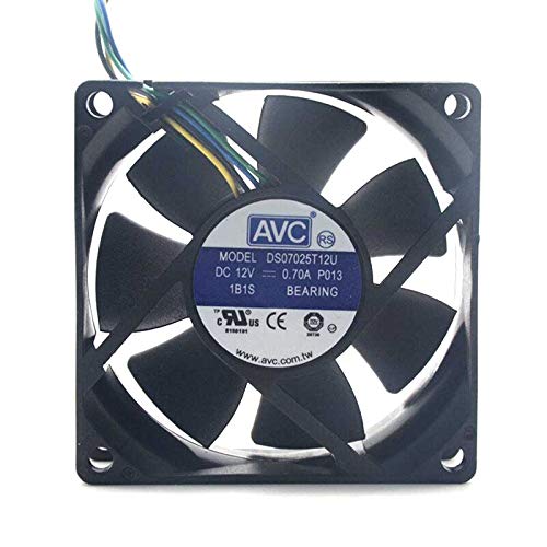 Amazon.co.jp: 冷却ファン for AVC DS07025T12U 70mm 7025 DC 12V 0.7A 4 -pin ...