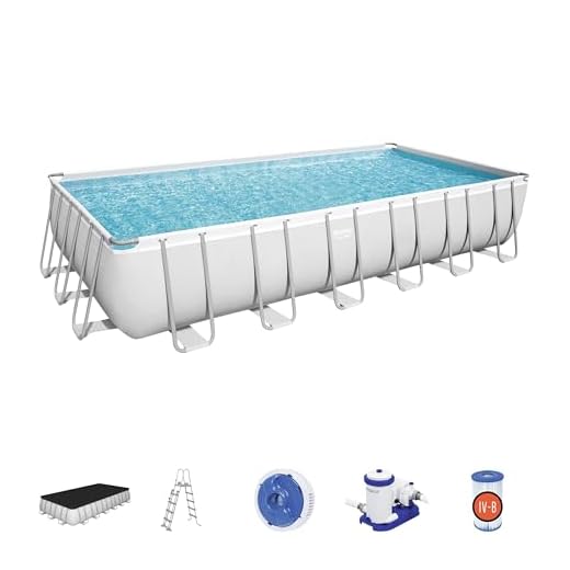 Bestway Piscina Exterior Terra Power Steel, Color Blanco