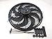 Racing Power R1016 16" Universal Cooling Fan (W/Curved Blades 12V (Cfm2500)(Rpm2300)9Amps Reversible)