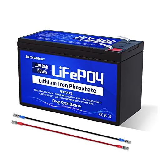 ECO-WORTHY 12V 8AH LiFePO4 Battery