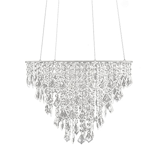 Hochzeitstortenständer aus künstlichem Acryl-Kristall, Kronleuchter-Stil, hängend, Kuchenschaukel, WEPDIY Durchmesser 45 cm Cover