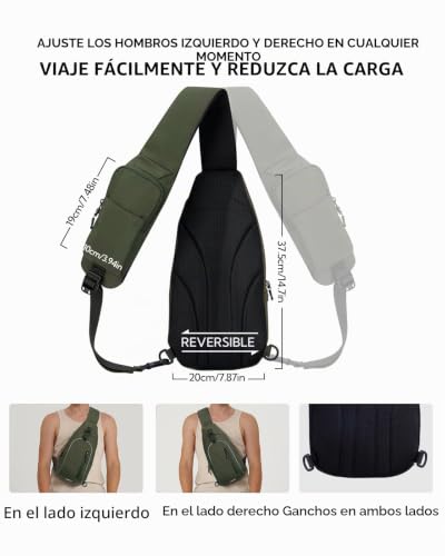 Bolsa de hombro Waterfly cruzada para evitar dolores de espalda en viajes y excursiones 4
