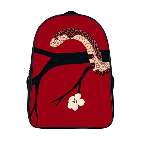Sac à dos serpent pour adolescents et enfants cartable décontracté 40x28x16cm