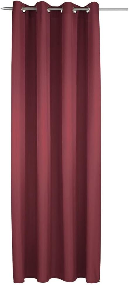 GardinenOutlet Tim Eyelet Curtain, Mauve, Approx. 240 x 135 cm, W 53.1" x L 94.5" (1 Panels) - Image 3