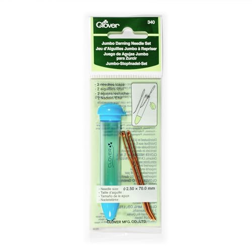 Clover Chibi with Jumbo darning Needle Set, 6.2' Height x 2.1' Length x 0.8' Width, Multicolor