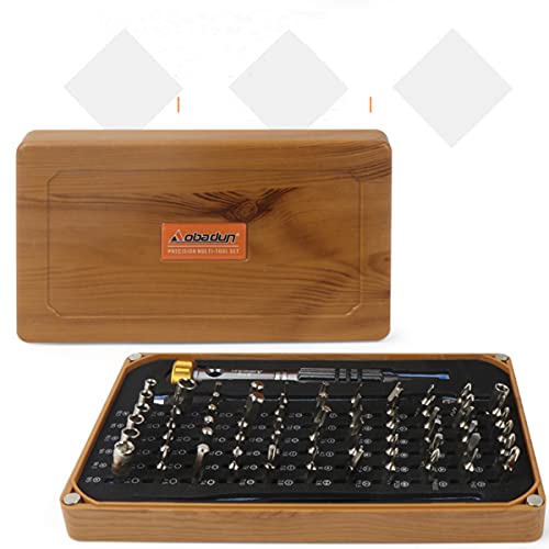 Set de destornilladores 68 en 1 con estuche de madera miniatura 3