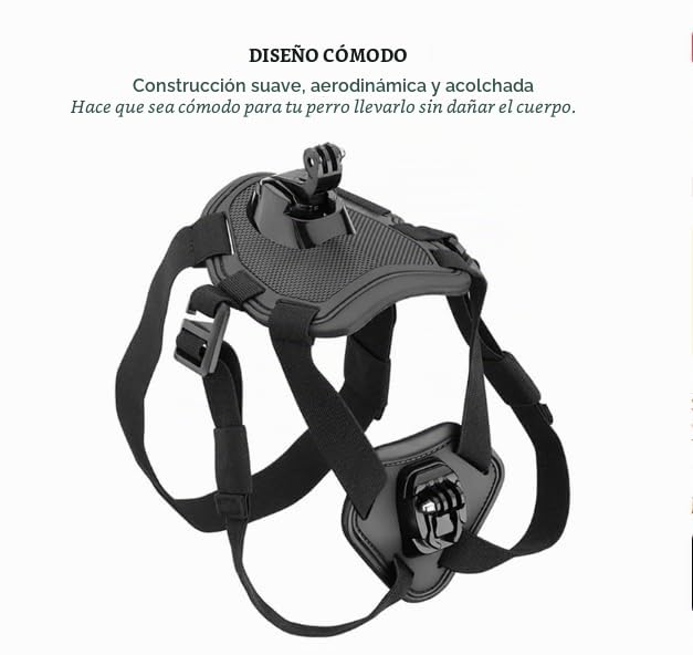 Arnés para perro para GoPro compatible con modelos 12 11 10 y cámara de bolsillo 6