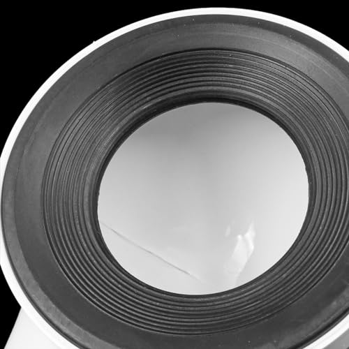 Hsthe Sea Toilet Connection Set, Offset Toilet Connection Pipe: 100 mm Toilet Pan Connection Pipe Plastic Toilet Connector Connector Toilet Pipe Nozzle Drain Straight Eccentric