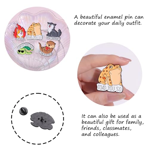 Image of 5Pcs Cute Coffee Cat Sloth Enamel Pin Set Cartoon Animal Coffee Cup Brooch Badges, Funny Lapel Pins for Backpacks, Jackets, Bags, Coffee Lover Gift