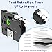 VolenGo 12mm 0.47 Laminated White Tape 4-Pack Compatible with Brother P-Touch Label Maker TZe231 TZ231