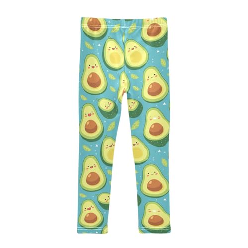 Funny Avocado Kids Girl's Basic Leggings Stretch High Waisted Workout Pants Sports2