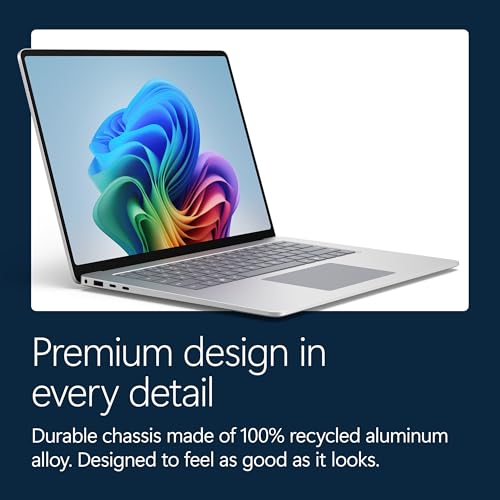 Image of Microsoft Surface Laptop (2026), 15-inch Premium Performance Laptop, Snapdragon X2 Elite Processor, Touchscreen Display, 16GB RAM, 1TB SSD Storage, Windows 11 Copilot+ PC Built for AI, Platinum