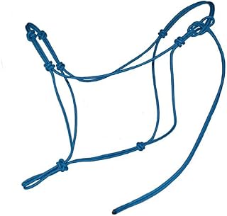 4 Knot Horse Rope Training Halter - 3/16" (5mm) Very Thin! Stiff Polyester