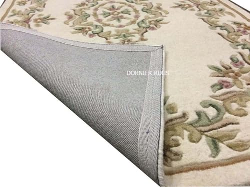 Image of 5x8 Ft Wool Floor Rug - Premium Handcrafted Woolen Tufted Carpet for Home & Office Use