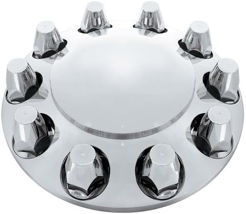Generic Chrome Dome Front Axle Cover With 33mm Push On Lug Nut Covers