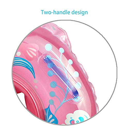 ZICRIC Boia de natação para bebês, anel de natação inflável com assento flutuante, acessórios de ban