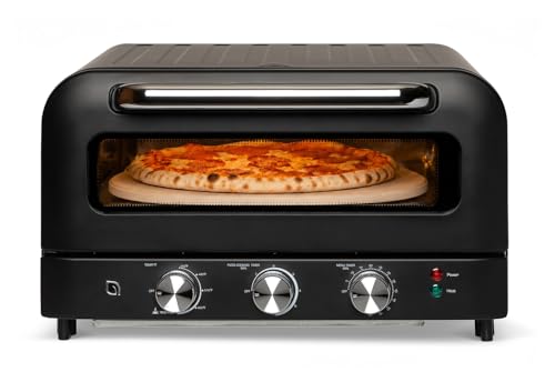 Image of WILLOW Eco Series Electric Indoor Pizza Oven - 1800W, 5 Presets, Heats up to 750F, Countertop Pizza Maker with 12 inch Ceramic Stone for Pizzeria-Style Crust, Scraper and Cutter Included Horno Para Pizza
