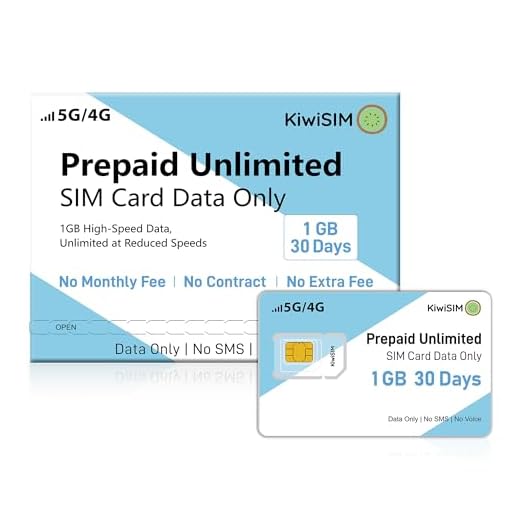 Prepaid Data SIM Card USA - 1GB 30 Days - High Speed 5G/4G LTE