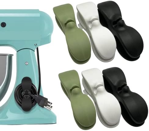 MG One 6-Pack Cord Organizer for Kitchen Appliances in The Box – Stick on Cord Holder for Home Appliances – No Assembly Required with Strong 3M Adhesive