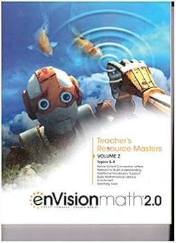 Paperback enVision Math 2.0 Teacher's Resource masters Grade 6 - Volume 2 Topics 5-8 Book