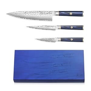 Cangshan KITA Series 2-Piece Starter Knife Set, High Carbon X-7 Damascus Steel (3-Piece Set)