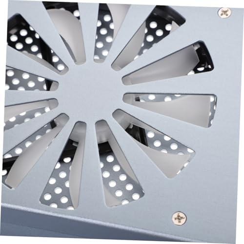 Base de aluminio con doble ventilador para laptop hasta 17.3" miniatura 3